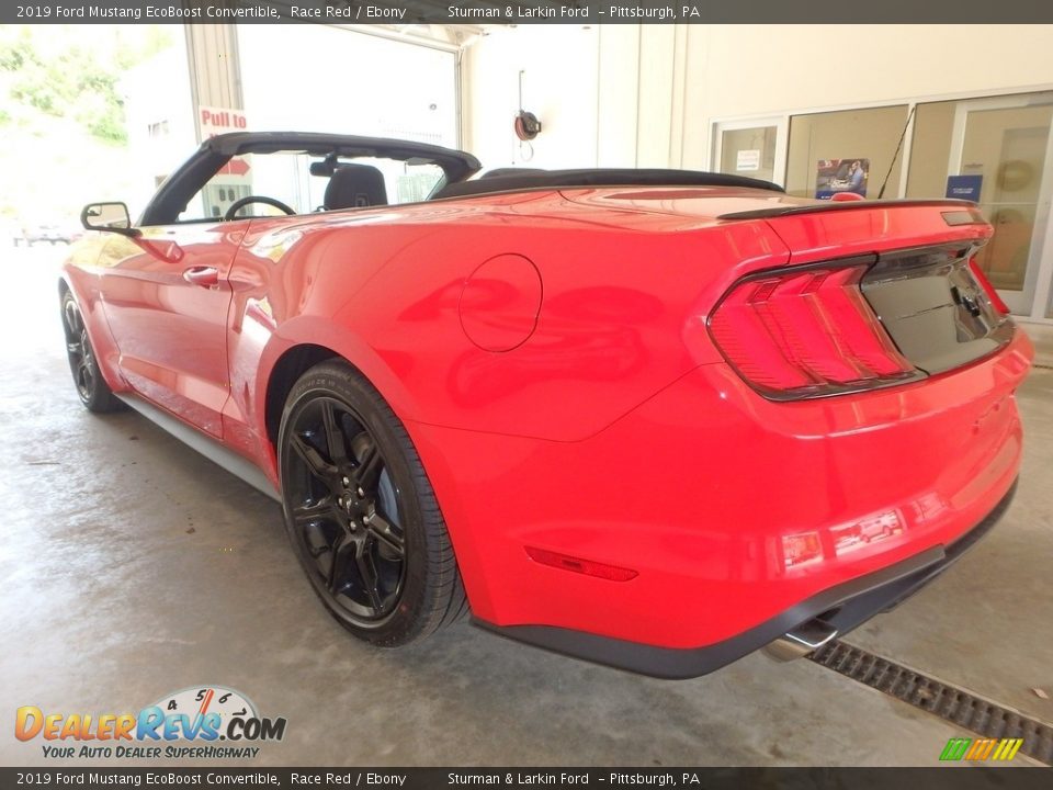 2019 Ford Mustang EcoBoost Convertible Race Red / Ebony Photo #3