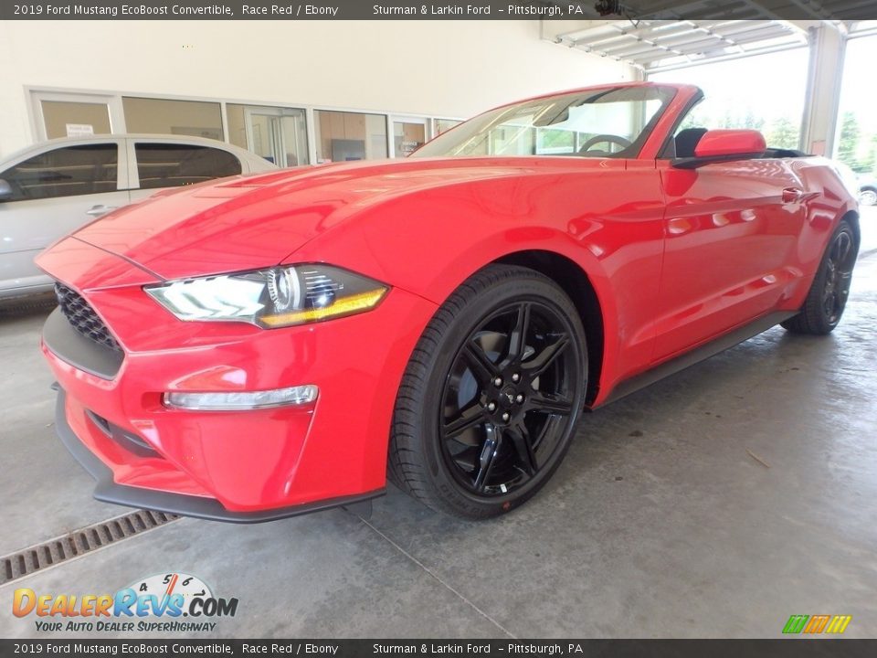 2019 Ford Mustang EcoBoost Convertible Race Red / Ebony Photo #4