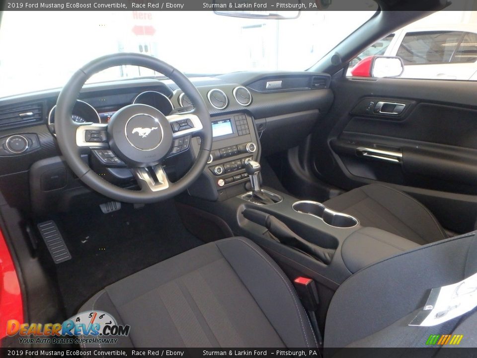 2019 Ford Mustang EcoBoost Convertible Race Red / Ebony Photo #8