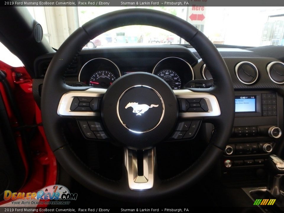 2019 Ford Mustang EcoBoost Convertible Race Red / Ebony Photo #14