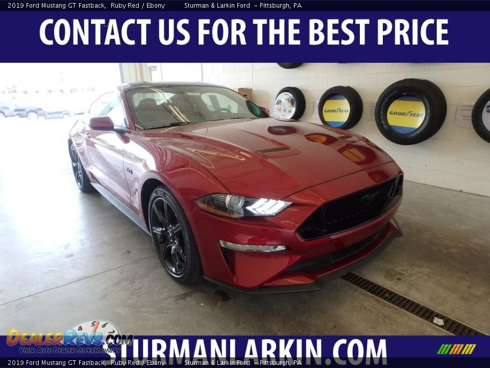 2019 Ford Mustang GT Fastback Ruby Red / Ebony Photo #1