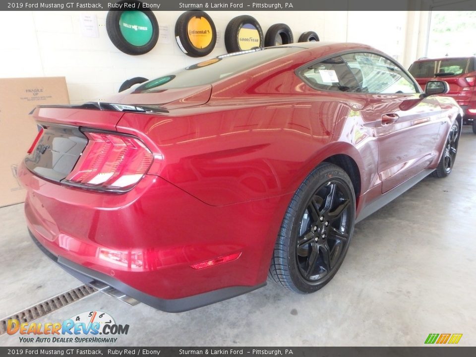 2019 Ford Mustang GT Fastback Ruby Red / Ebony Photo #2