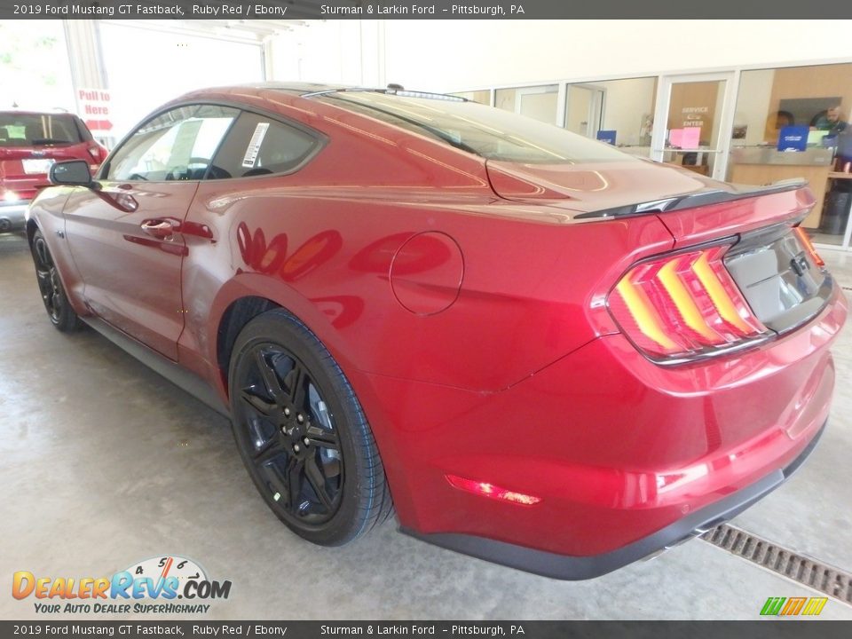 2019 Ford Mustang GT Fastback Ruby Red / Ebony Photo #3