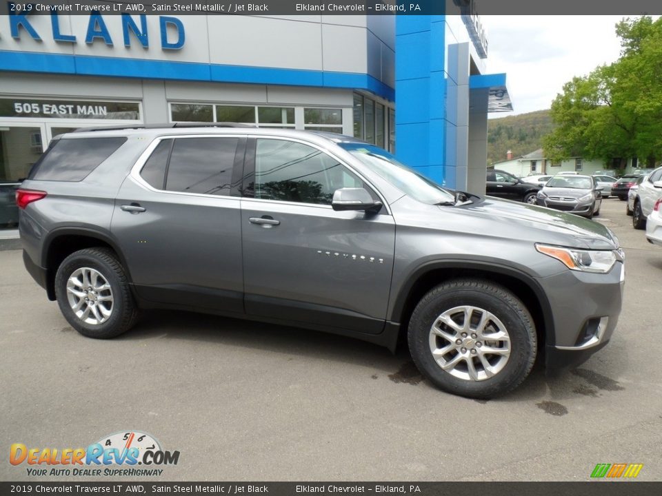 2019 Chevrolet Traverse LT AWD Satin Steel Metallic / Jet Black Photo #4