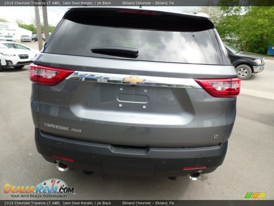 2019 Chevrolet Traverse LT AWD Satin Steel Metallic / Jet Black Photo #6