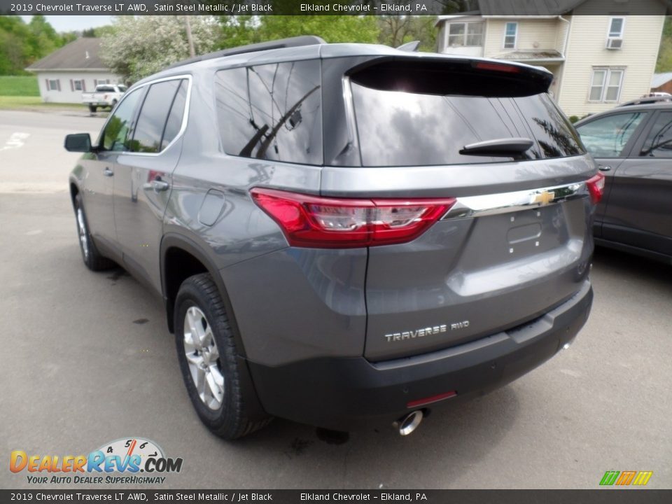 2019 Chevrolet Traverse LT AWD Satin Steel Metallic / Jet Black Photo #7