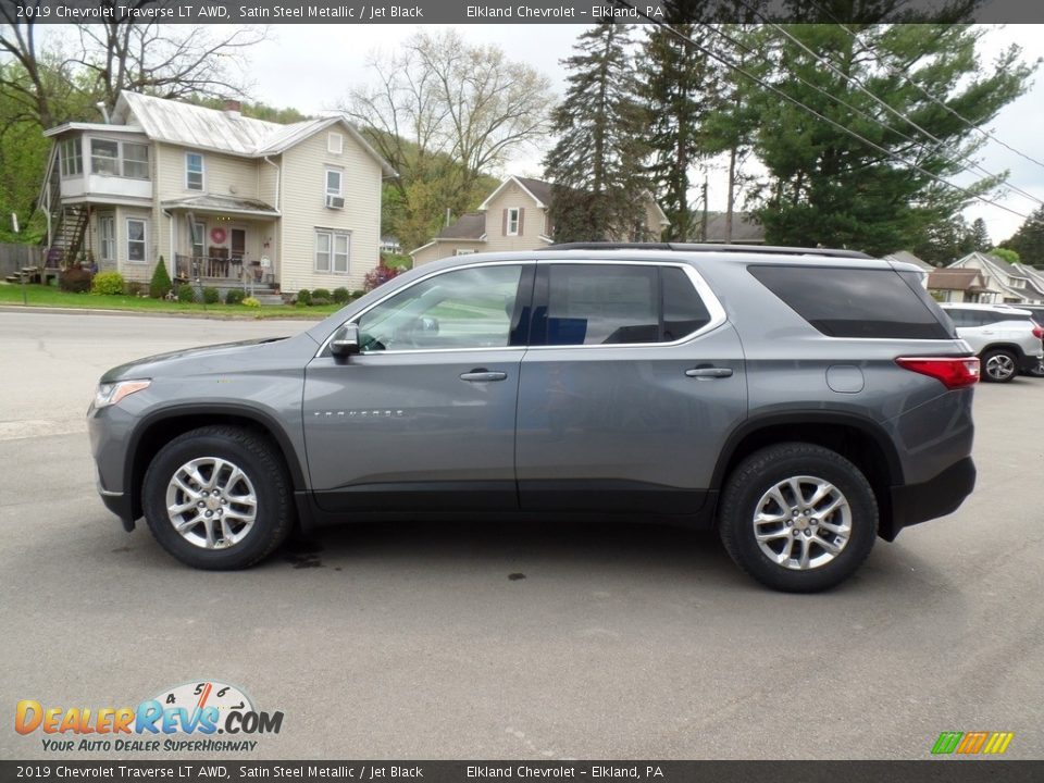 2019 Chevrolet Traverse LT AWD Satin Steel Metallic / Jet Black Photo #8