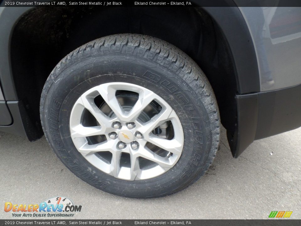 2019 Chevrolet Traverse LT AWD Satin Steel Metallic / Jet Black Photo #9