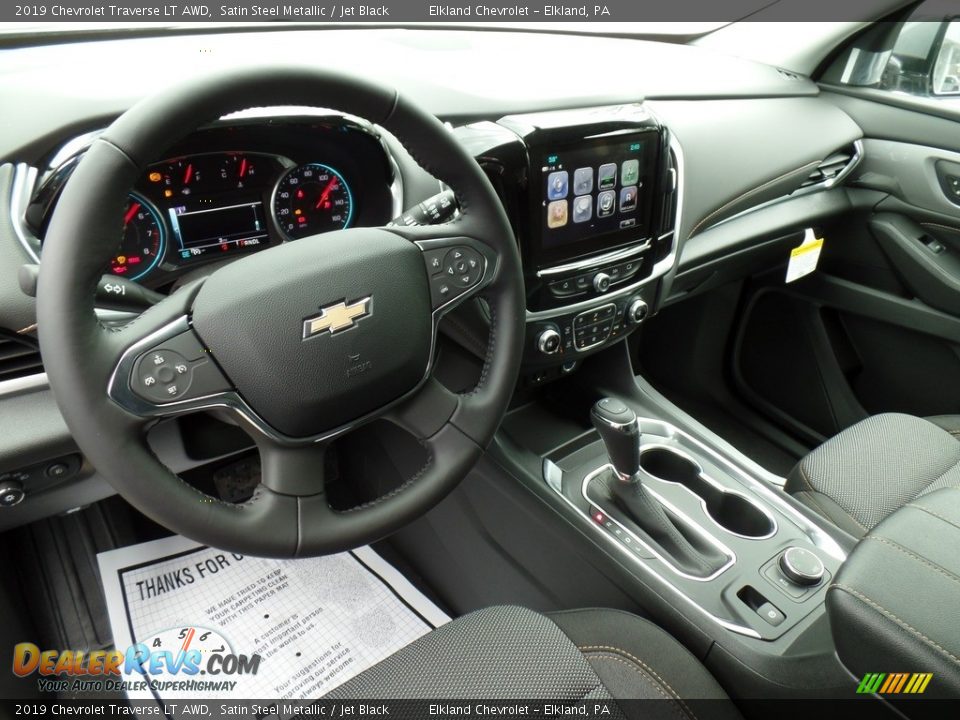 2019 Chevrolet Traverse LT AWD Satin Steel Metallic / Jet Black Photo #16