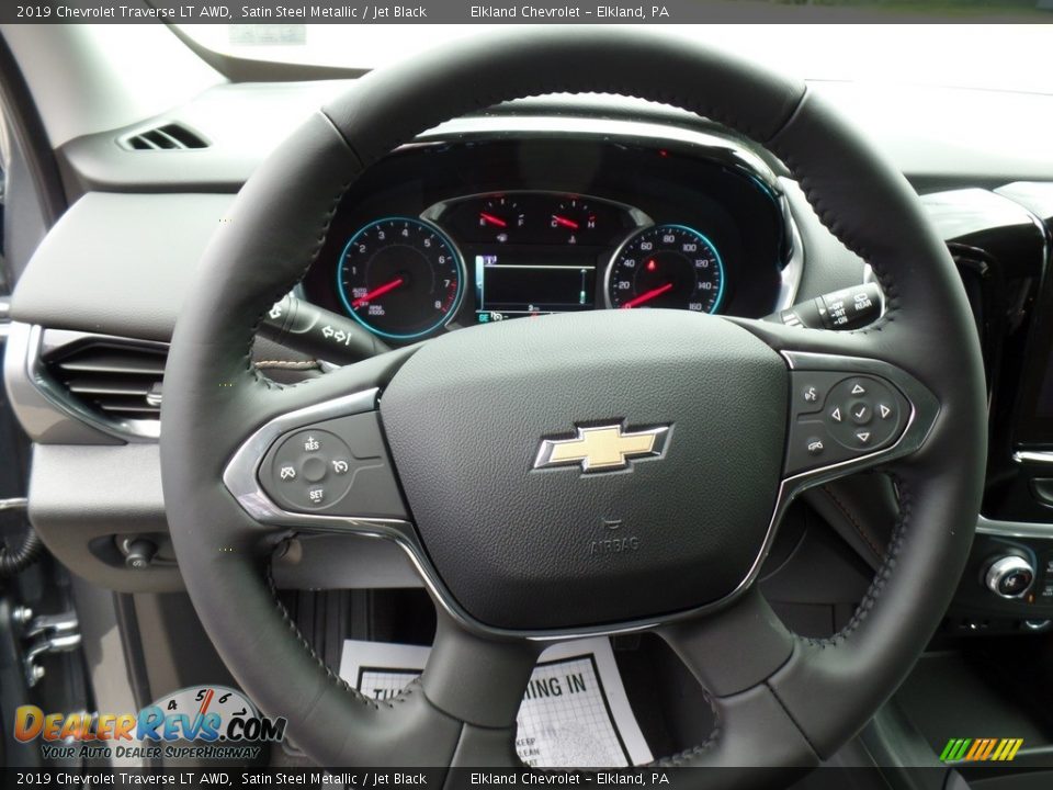 2019 Chevrolet Traverse LT AWD Satin Steel Metallic / Jet Black Photo #18