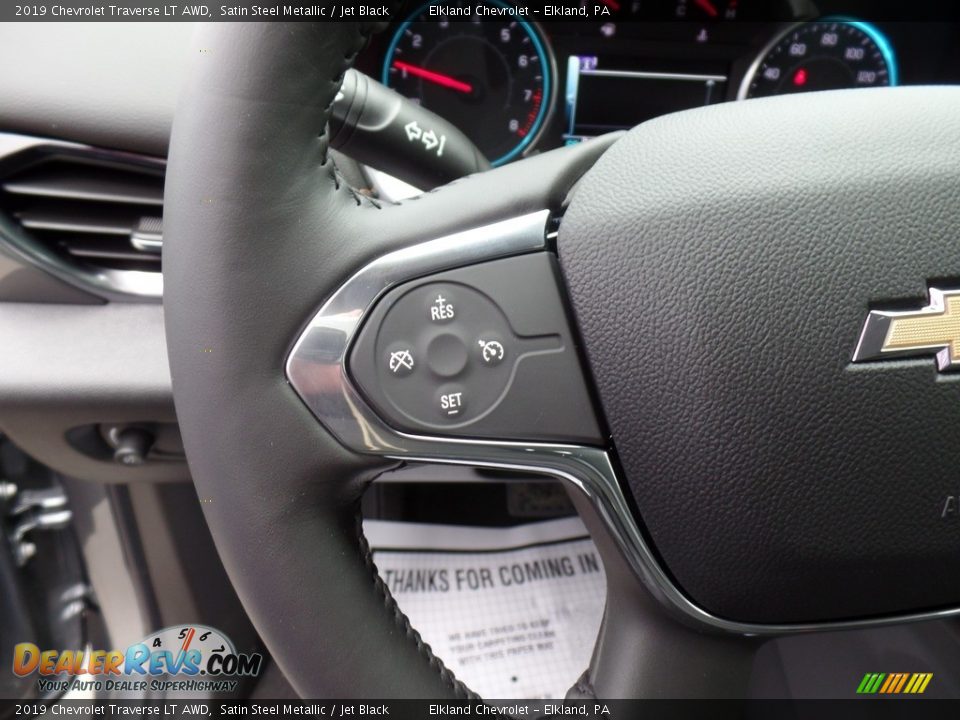 2019 Chevrolet Traverse LT AWD Satin Steel Metallic / Jet Black Photo #20