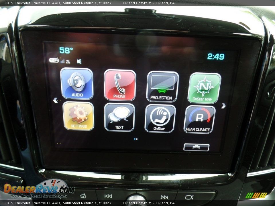 2019 Chevrolet Traverse LT AWD Satin Steel Metallic / Jet Black Photo #23