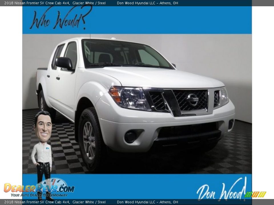 2018 Nissan Frontier SV Crew Cab 4x4 Glacier White / Steel Photo #1