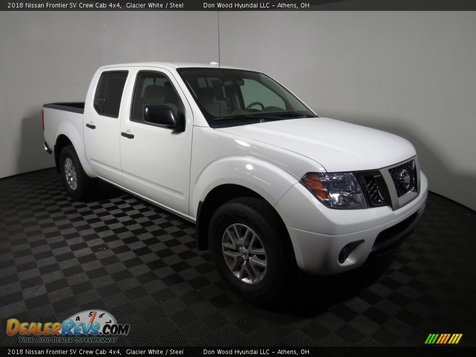 2018 Nissan Frontier SV Crew Cab 4x4 Glacier White / Steel Photo #2
