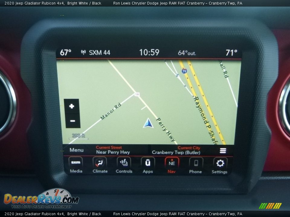 Navigation of 2020 Jeep Gladiator Rubicon 4x4 Photo #17