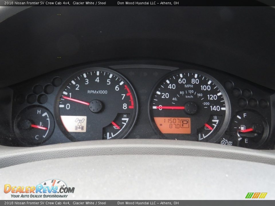 2018 Nissan Frontier SV Crew Cab 4x4 Glacier White / Steel Photo #30