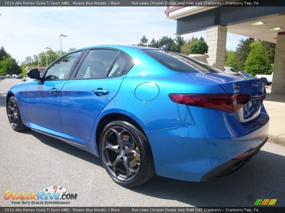 2019 Alfa Romeo Giulia Ti Sport AWD Misano Blue Metallic / Black Photo #6