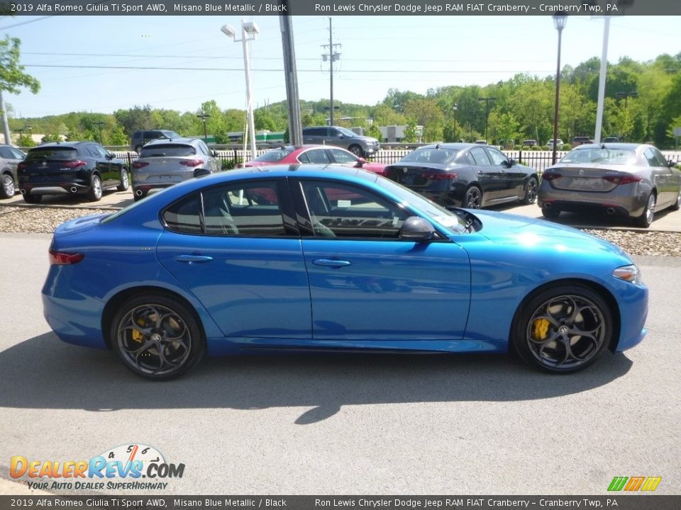 2019 Alfa Romeo Giulia Ti Sport AWD Misano Blue Metallic / Black Photo #10