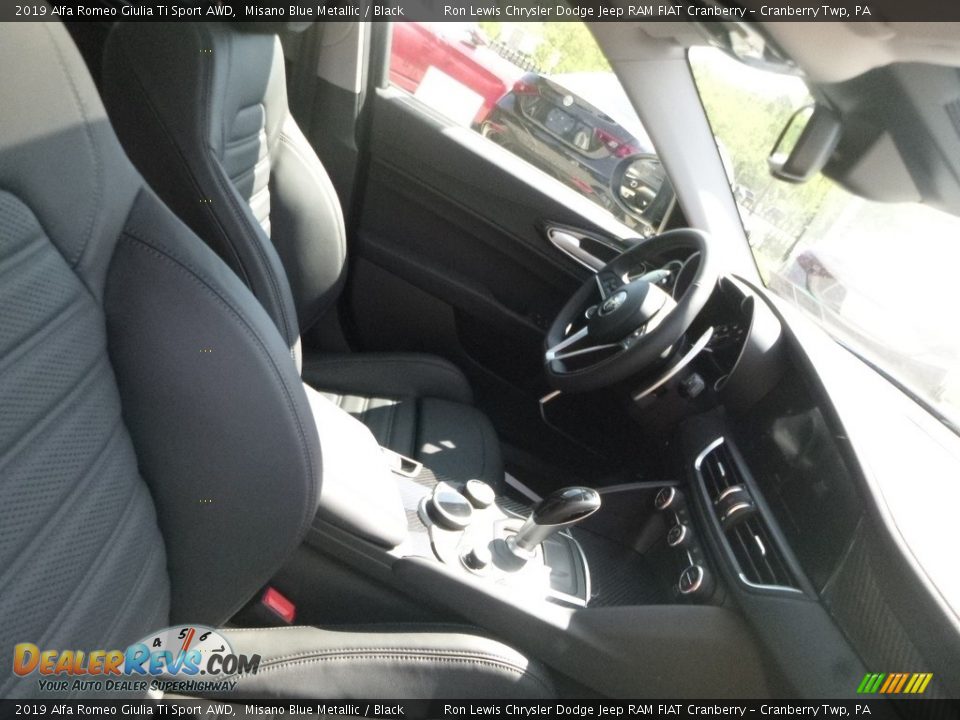 2019 Alfa Romeo Giulia Ti Sport AWD Misano Blue Metallic / Black Photo #14