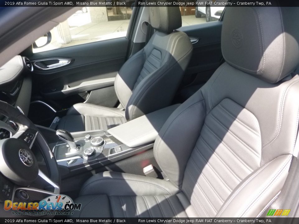 2019 Alfa Romeo Giulia Ti Sport AWD Misano Blue Metallic / Black Photo #19