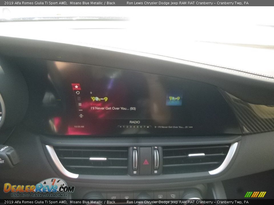 2019 Alfa Romeo Giulia Ti Sport AWD Misano Blue Metallic / Black Photo #21