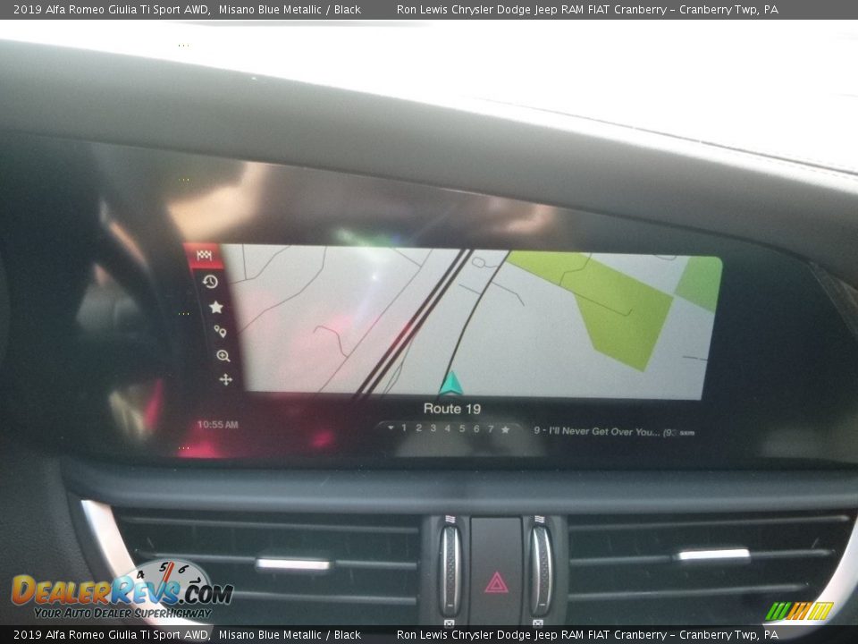 2019 Alfa Romeo Giulia Ti Sport AWD Misano Blue Metallic / Black Photo #22