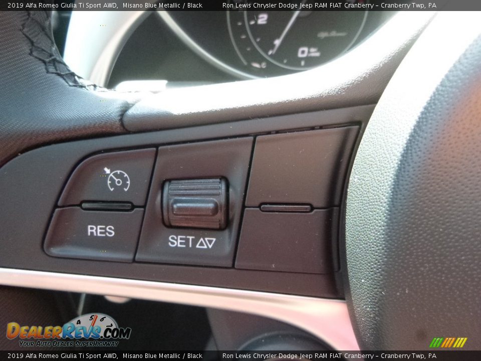 2019 Alfa Romeo Giulia Ti Sport AWD Misano Blue Metallic / Black Photo #25