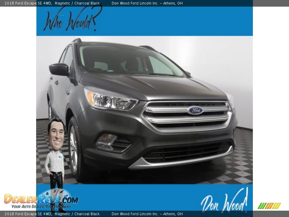 2018 Ford Escape SE 4WD Magnetic / Charcoal Black Photo #1