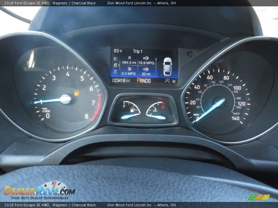 2018 Ford Escape SE 4WD Magnetic / Charcoal Black Photo #33