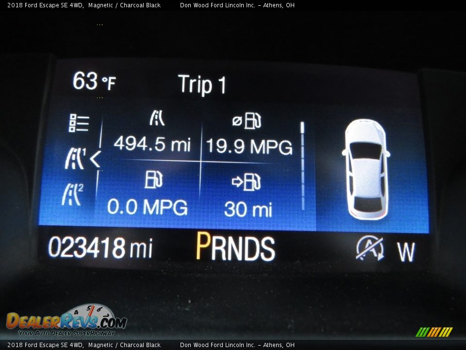 2018 Ford Escape SE 4WD Magnetic / Charcoal Black Photo #34