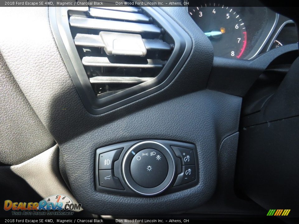 2018 Ford Escape SE 4WD Magnetic / Charcoal Black Photo #36