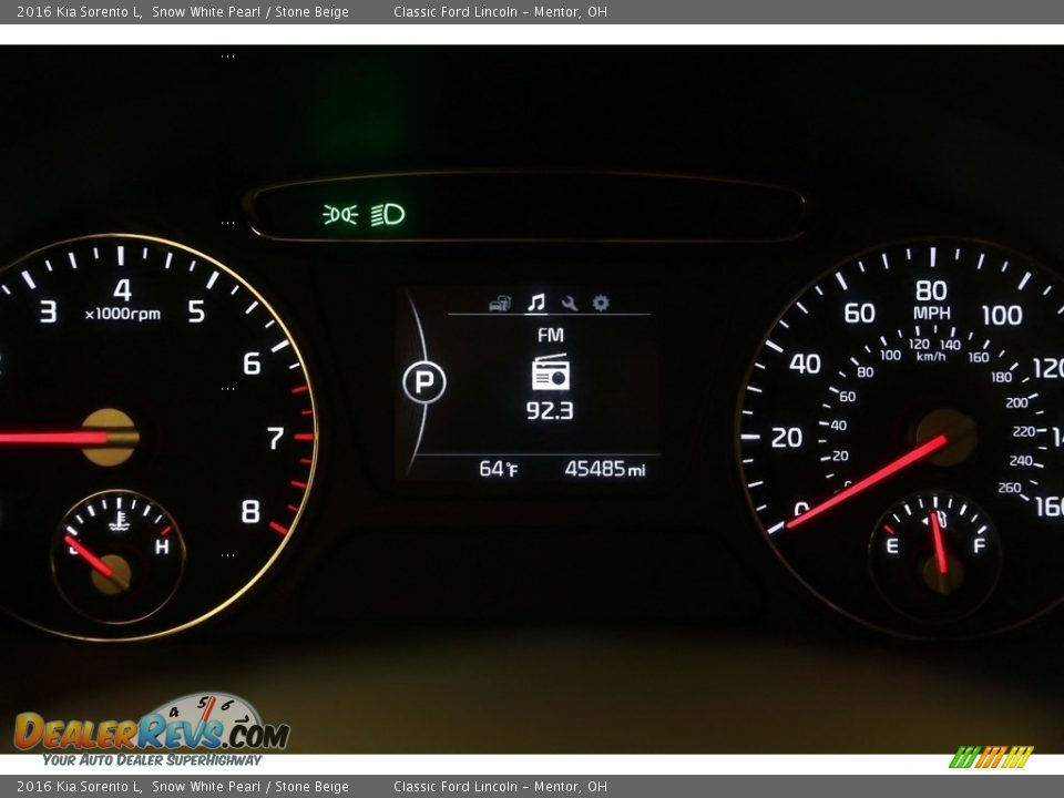 2016 Kia Sorento L Snow White Pearl / Stone Beige Photo #7