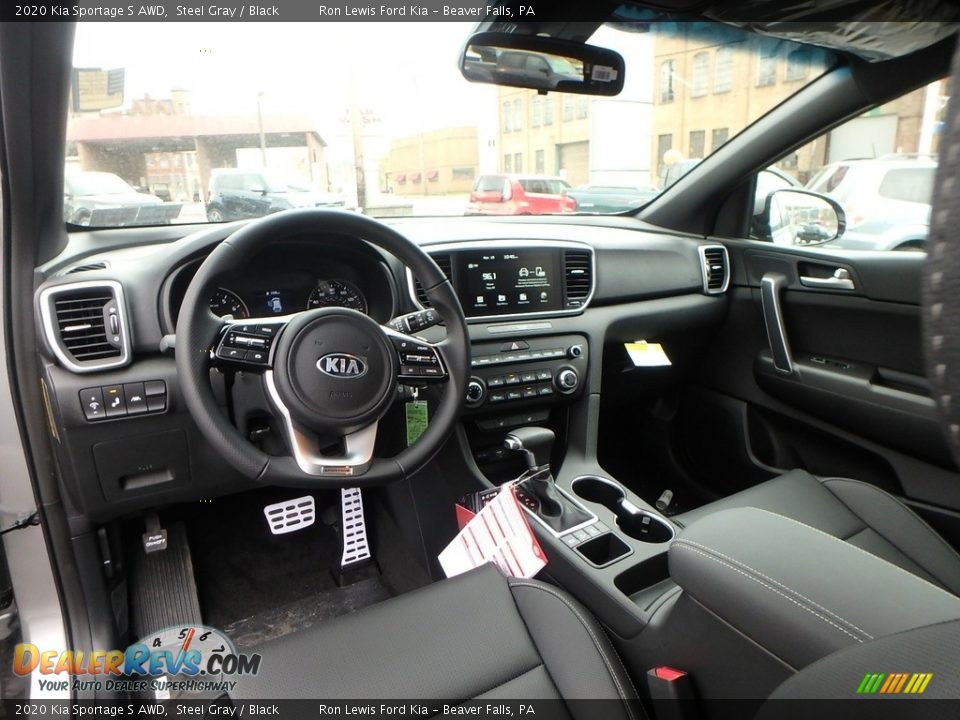 Black Interior - 2020 Kia Sportage S AWD Photo #13