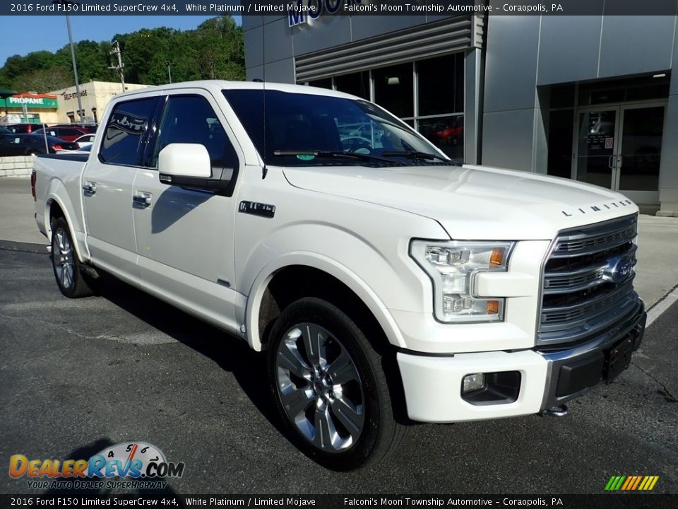 2016 Ford F150 Limited SuperCrew 4x4 White Platinum / Limited Mojave Photo #8