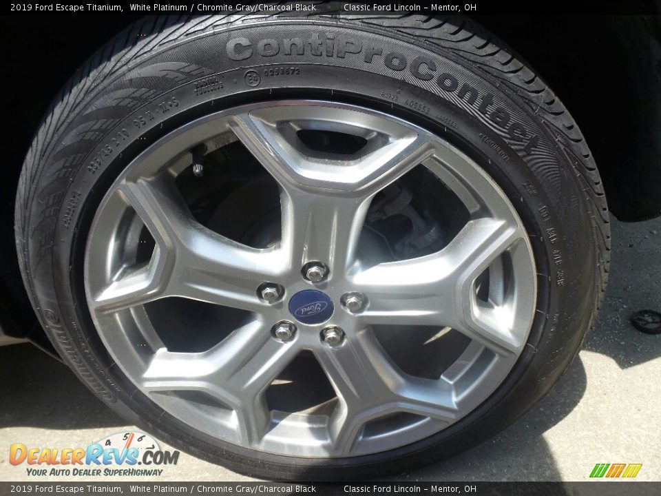 2019 Ford Escape Titanium White Platinum / Chromite Gray/Charcoal Black Photo #3