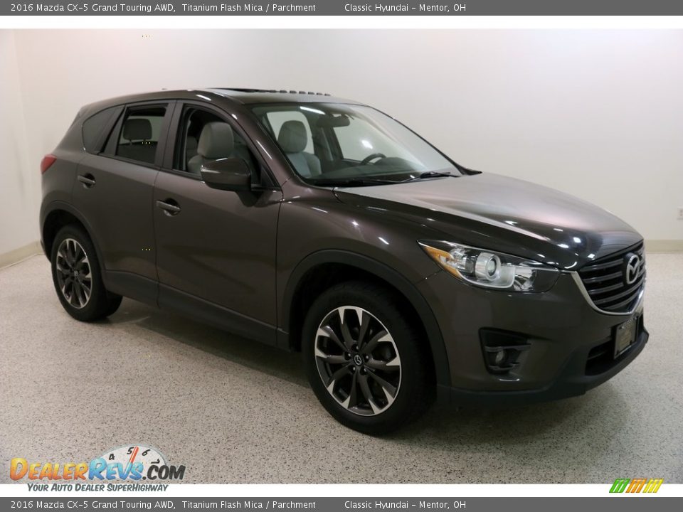 2016 Mazda CX-5 Grand Touring AWD Titanium Flash Mica / Parchment Photo #1