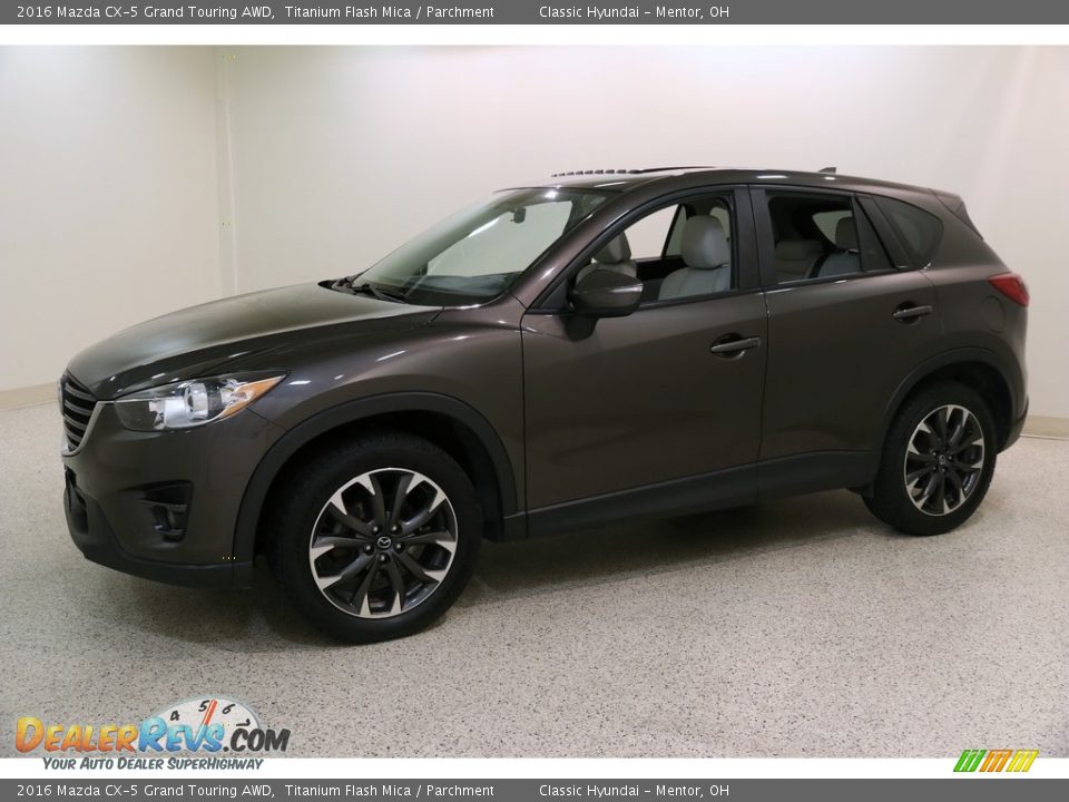 2016 Mazda CX-5 Grand Touring AWD Titanium Flash Mica / Parchment Photo #3