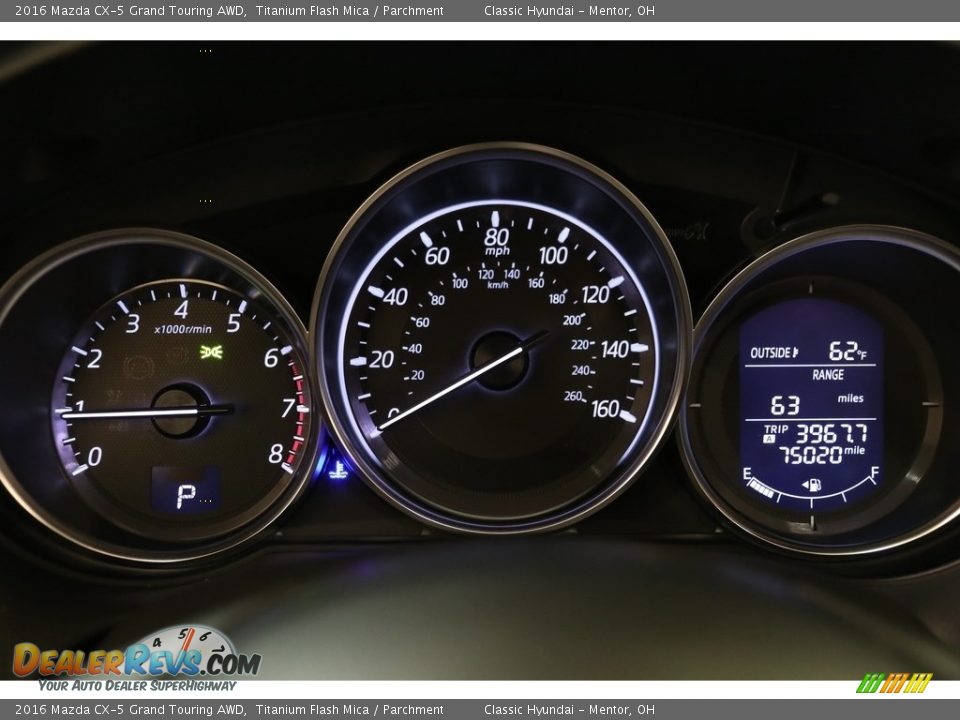 2016 Mazda CX-5 Grand Touring AWD Titanium Flash Mica / Parchment Photo #8