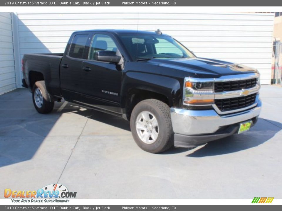 2019 Chevrolet Silverado LD LT Double Cab Black / Jet Black Photo #2
