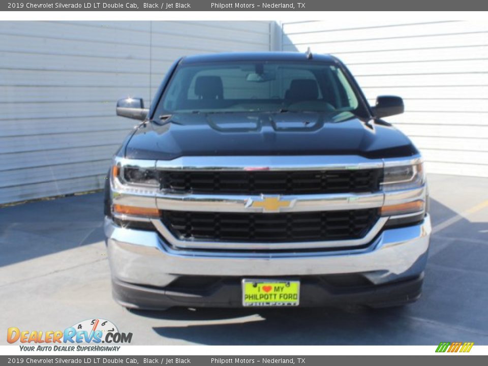 2019 Chevrolet Silverado LD LT Double Cab Black / Jet Black Photo #3