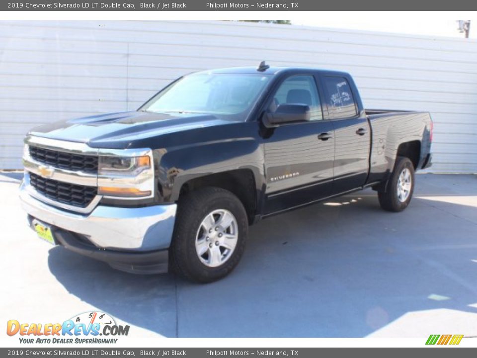 2019 Chevrolet Silverado LD LT Double Cab Black / Jet Black Photo #4