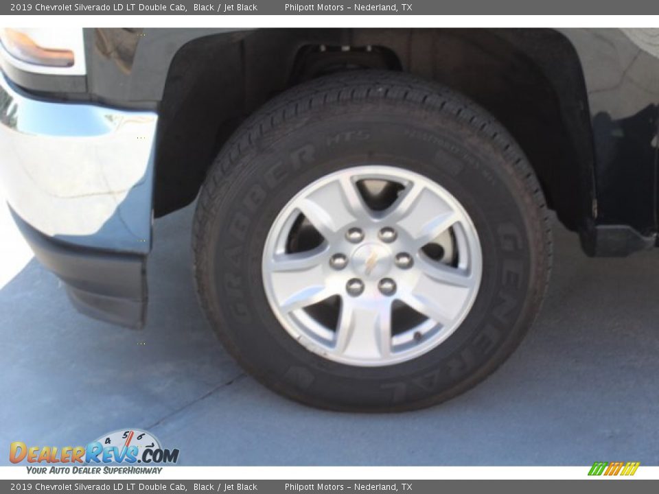 2019 Chevrolet Silverado LD LT Double Cab Black / Jet Black Photo #5