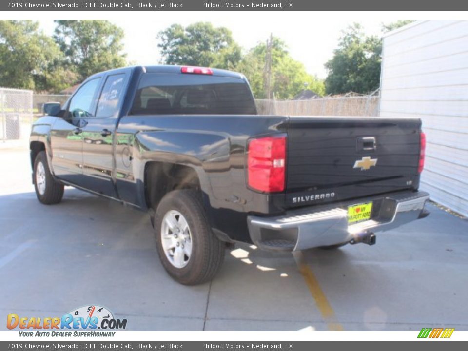 2019 Chevrolet Silverado LD LT Double Cab Black / Jet Black Photo #6