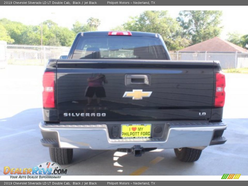 2019 Chevrolet Silverado LD LT Double Cab Black / Jet Black Photo #7