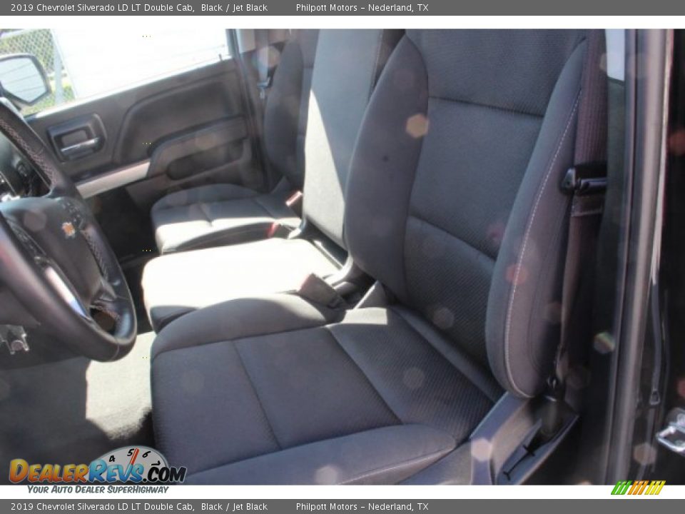 2019 Chevrolet Silverado LD LT Double Cab Black / Jet Black Photo #10