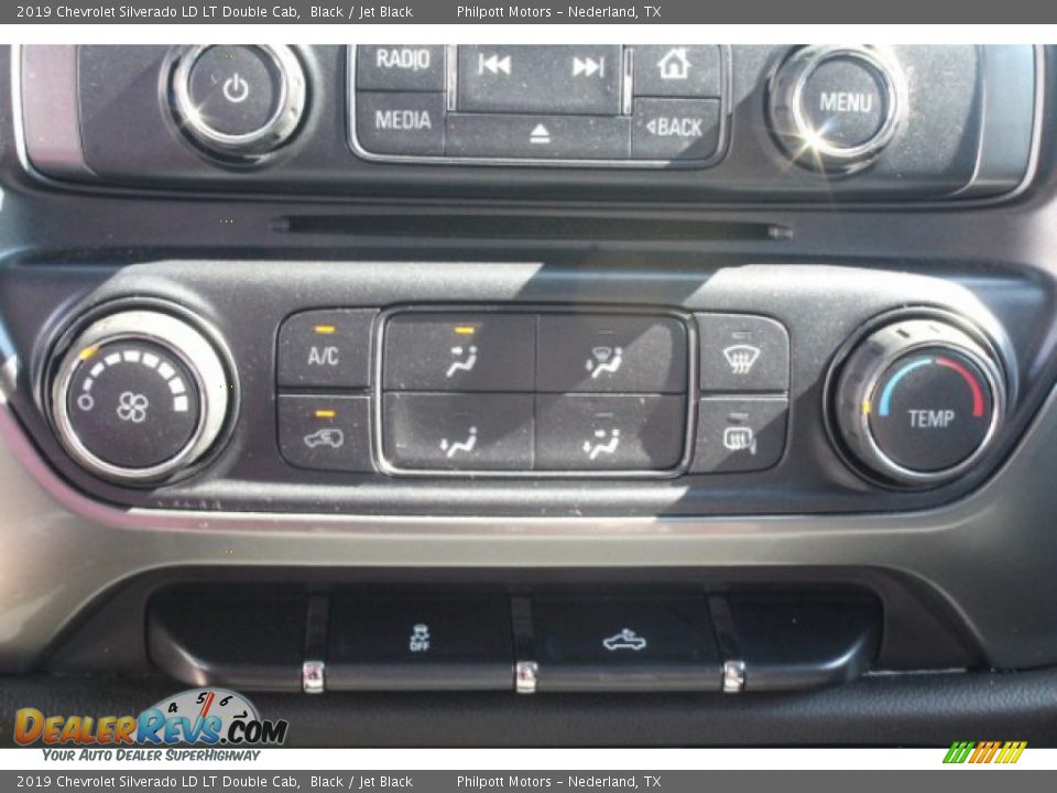 2019 Chevrolet Silverado LD LT Double Cab Black / Jet Black Photo #12