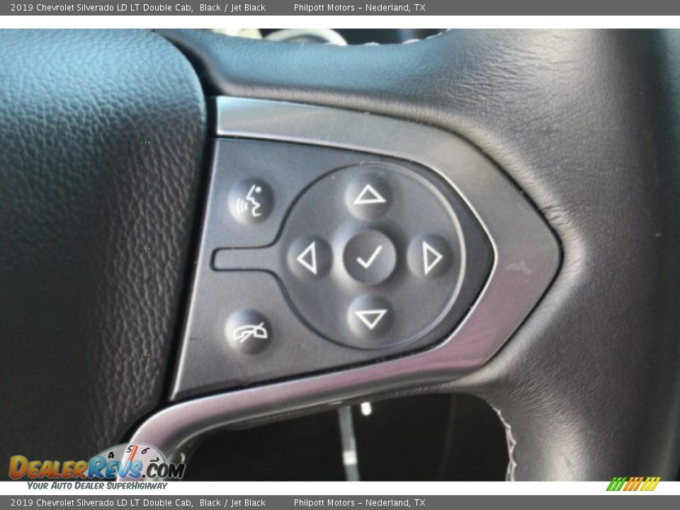2019 Chevrolet Silverado LD LT Double Cab Black / Jet Black Photo #15