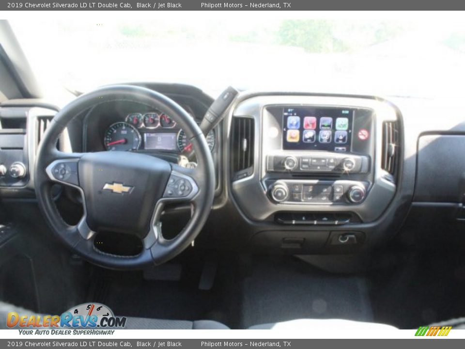 2019 Chevrolet Silverado LD LT Double Cab Black / Jet Black Photo #18