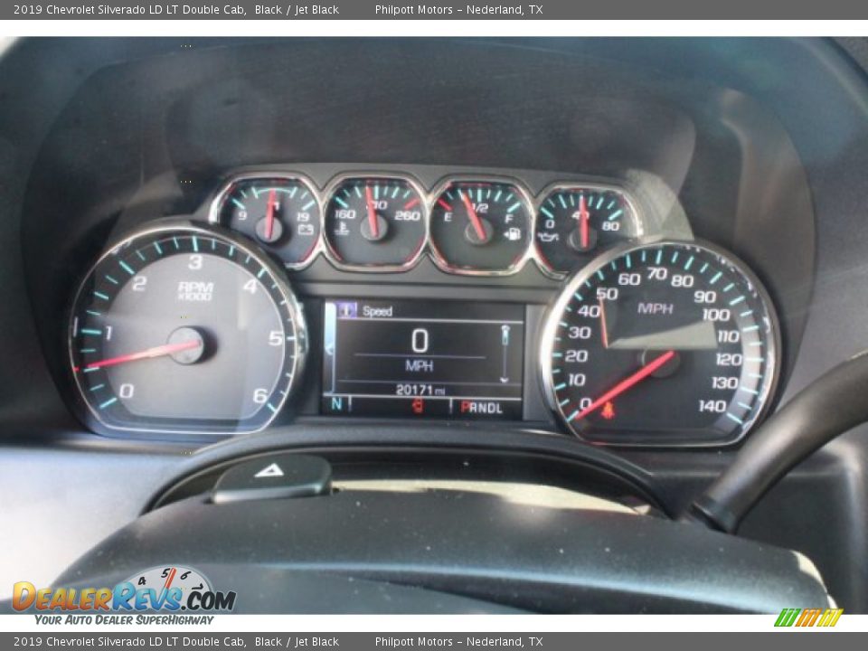 2019 Chevrolet Silverado LD LT Double Cab Black / Jet Black Photo #25