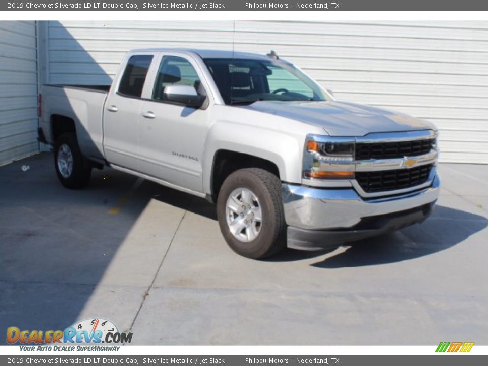 2019 Chevrolet Silverado LD LT Double Cab Silver Ice Metallic / Jet Black Photo #2